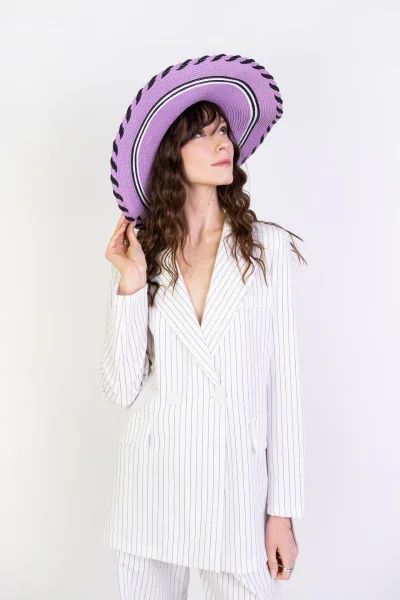 Letní klobouk 23150 Perea - Fialová