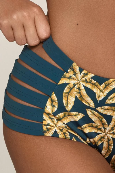 Spodní díl plavek Malibu Maxi - s pruhy - Tmavě modrá