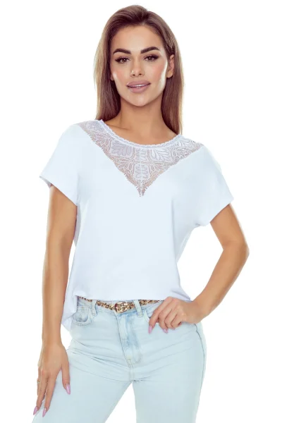 Halenka Miriam - viskóza - Bílá