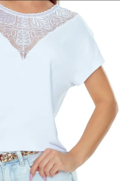 Halenka Miriam - viskóza - Bílá