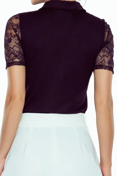 Halenka Mela - viskóza - Černá