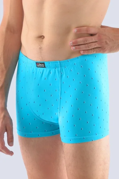 Pánské boxerky 73108P - bavlna - Tyrkysová