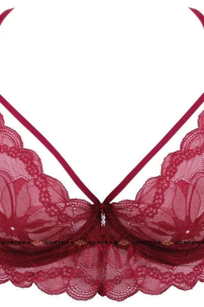 Nevyztužená podprsenka Charlize/B2 - Bordó
