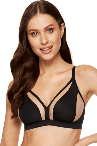 Nevyztužená podprsenka Merida/B2 - Černo-béžová