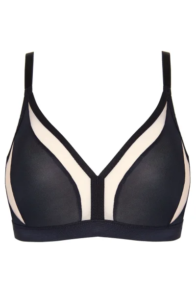 Nevyztužená podprsenka Merida/B2 - Černo-béžová