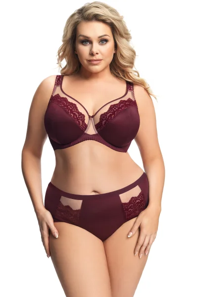Nevyztužená podprsenka K441 Luisse - Bordó