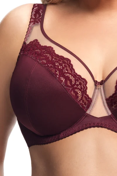 Nevyztužená podprsenka K441 Luisse - Bordó