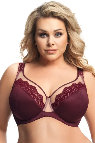 Nevyztužená podprsenka K441 Luisse - Bordó