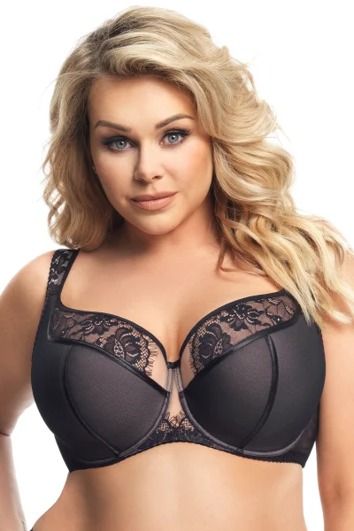 Polovyztužená podprsenka K647 ALICANTE - Černá