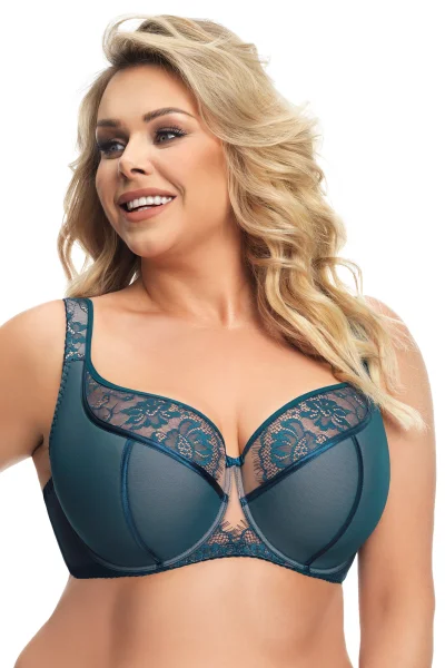 Polovyztužená podprsenka K647 ALICANTE - Zelená