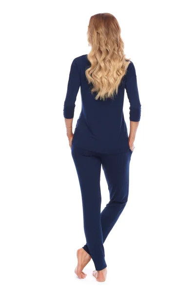 Dámské pyžamo Chiara SAL-PY-1148 Navyblue LL - Tmavě modrá